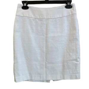 White House Black Market Womens Size 4 White Career Wear Skirt